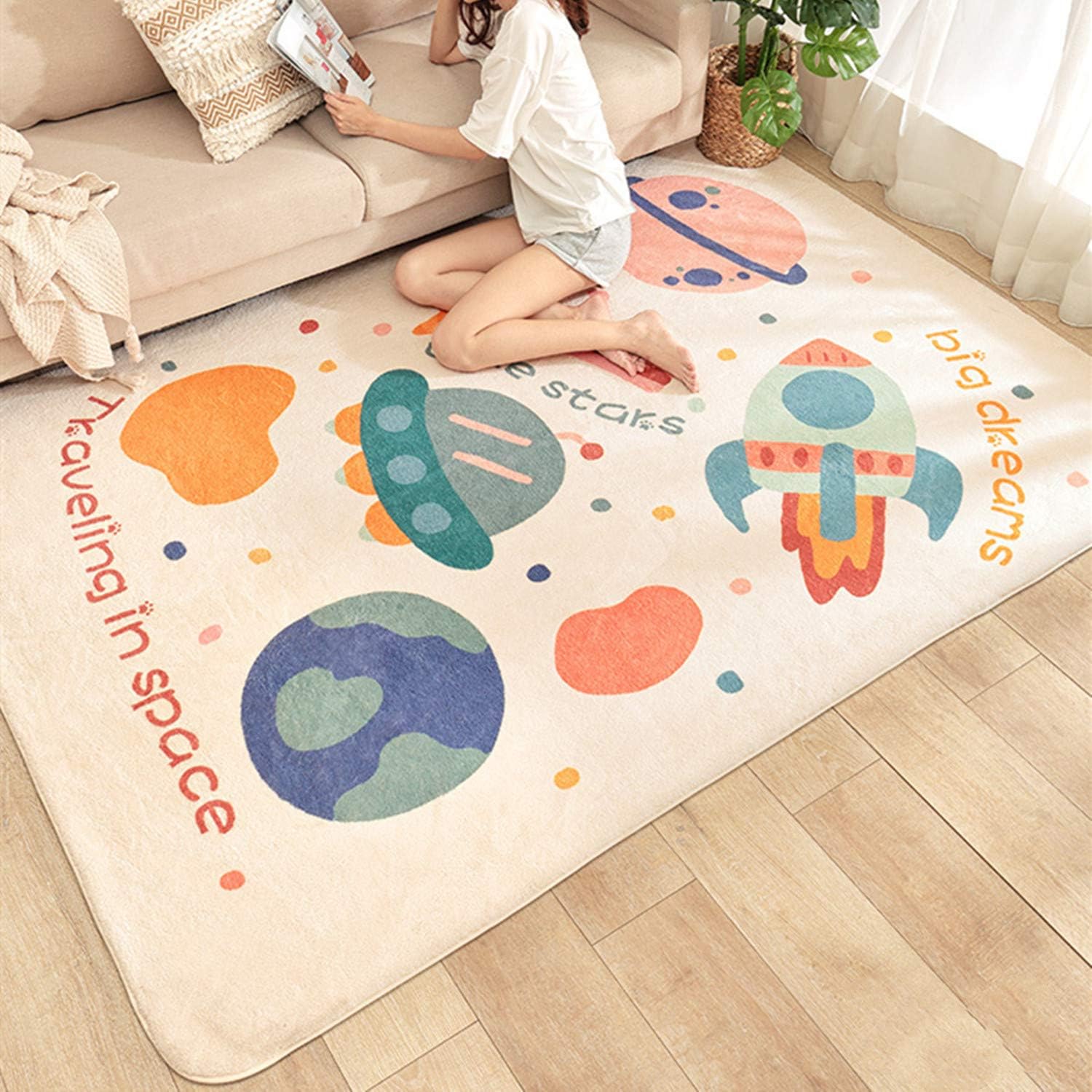 space rug nursery