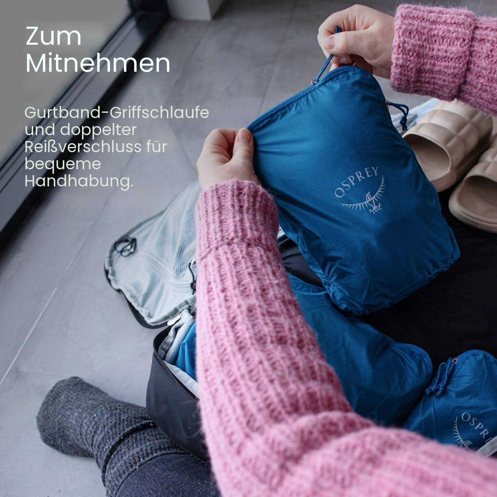 Osprey Ultralight Packwürfel, 15L, Black, Set 4