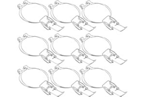 CIYODO 10pcs Stainless Steel Spring Clip Sealed Jars with Lid for Wide Mouth Glass Jars, Easy to Use