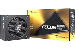 Seasonic Focus GM-850, 850W 80+ Gold, Semi-Modular, Fits All ATX Systems, Fan Control in Silent and Cooling Mode, 7 Year Warr