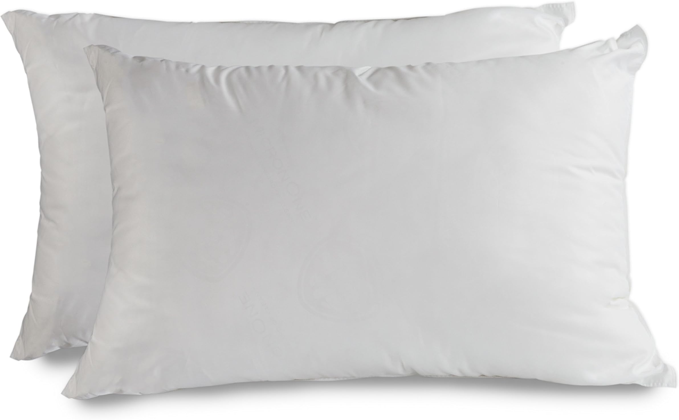 Allied Essentials Water Resistant Allergen Tech Down-Like Pillow, Anti Bed Bugs and Dust Mites, White, Set of 2, Standard Size