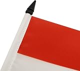 AZ FLAG Indonesia Table Flag 5x8 in Polyester with Pole & Base view 5