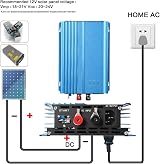 DEWIN 500W MPPT Grid Tie Inverter UK Plug Solar PV 12V Battery AC230V view 6