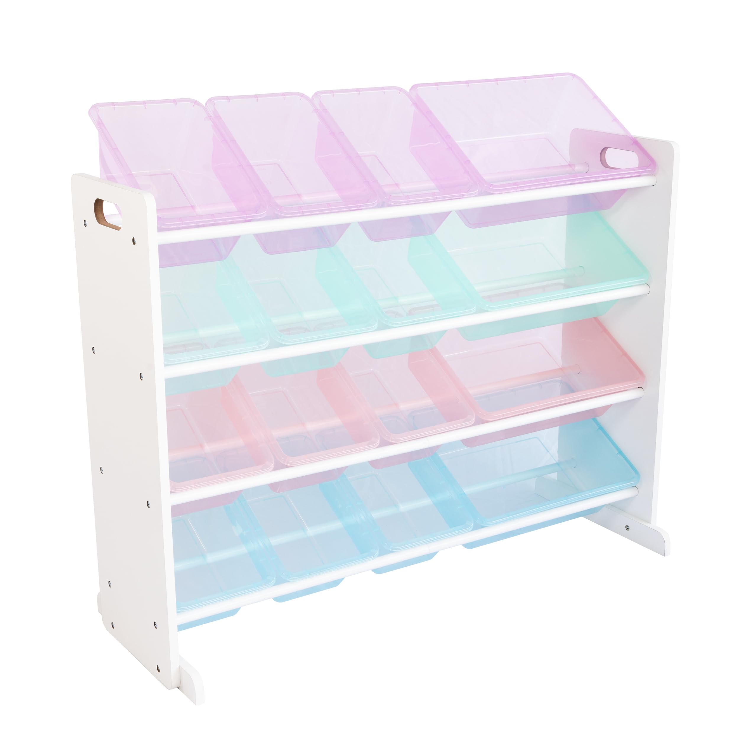 Humble Crew Supersized Toy Storage Organizer with 16 Removable Bins, Unicorn – Large Toy Storage for Toddlers Ideal for Kids' Rooms, Playrooms, and Nurseries - Modern Toy Bins for Kids Image
