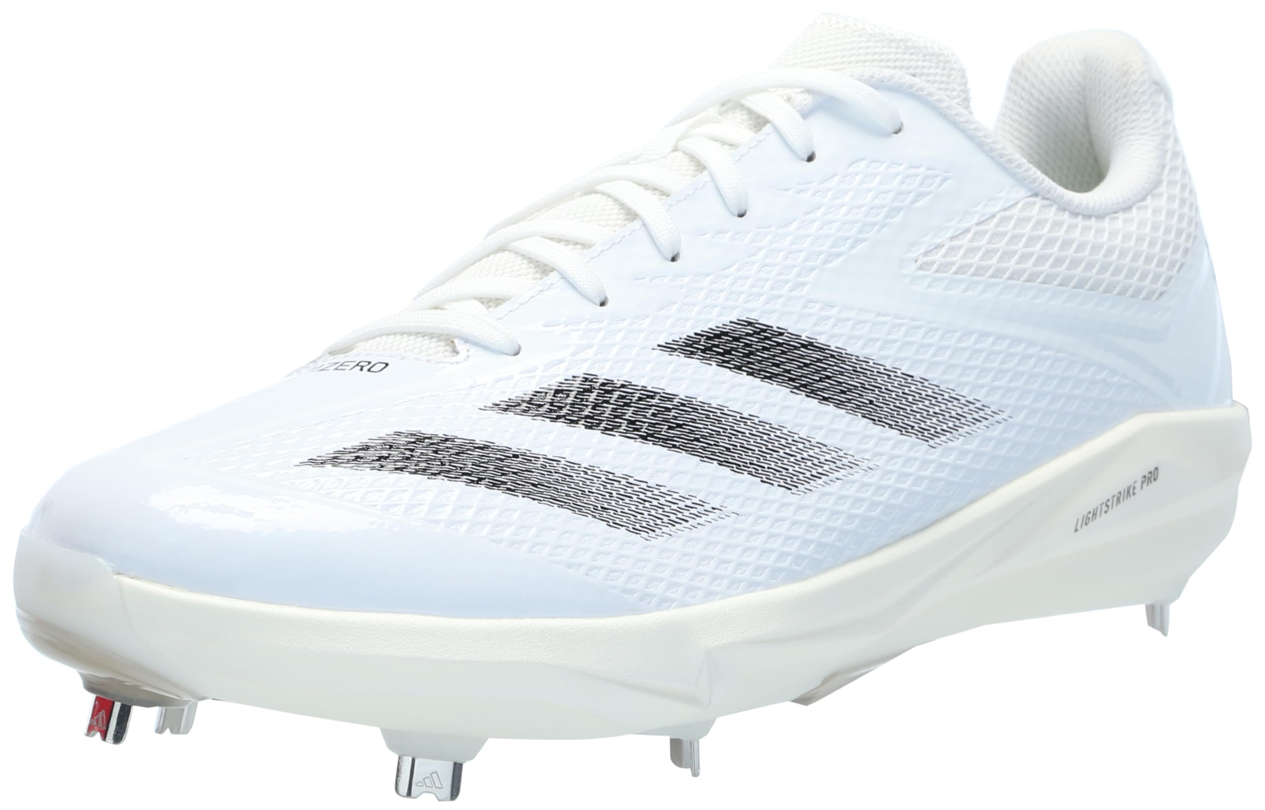 adidas Men's Adizero Electric Baseball, White/Black/Off White, 7 Image