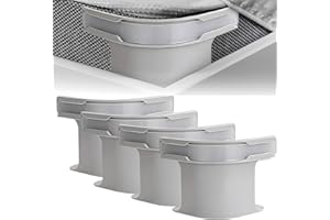 Xexevtk Lock Sheet Holders, Bed Sheet Holders for Corners, Locks Fitted Sheet Holders Keep Sheets in Place Firm & Tight, Set of 4 (Gray 4Pcs)