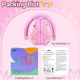 Dr.meter Ear Defenders Children Pink Rabbit SNR 27 dB Adjustable Headband view 9