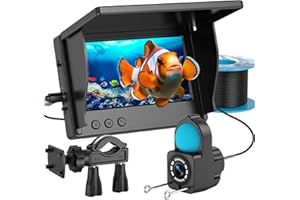 Underwater Fishing Camera TMACTIME 1080P HD, Portable Fish Finder with 4.3" LCD Display & Infrared Night Vision Light, IP68 Waterproof & 5000mAh, Fishing Camera for Ice Lake Boat Kayak Fishing - 30M