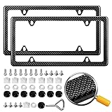 DCRCFIBER Real Carbon Fiber License Plate