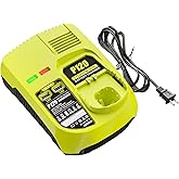 DSANKE P120 14.4V 18V Battery Charger Replacement for Ryobi Charger ONE+ P117 P118 P119 Lithium-Ion NiCd NiMh Battery P100 P101 P102 P103 P105 P107 P108 BPL-1815