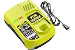 C DSANKE C DSANKE P120 14.4V 18V Battery Charger Replacement for Ryobi Charger ONE+ P117 P118 P119 Lithium-Ion NiCd NiMh Battery P100 P101 P102 P103 P105 P107 P108 BPL-1815