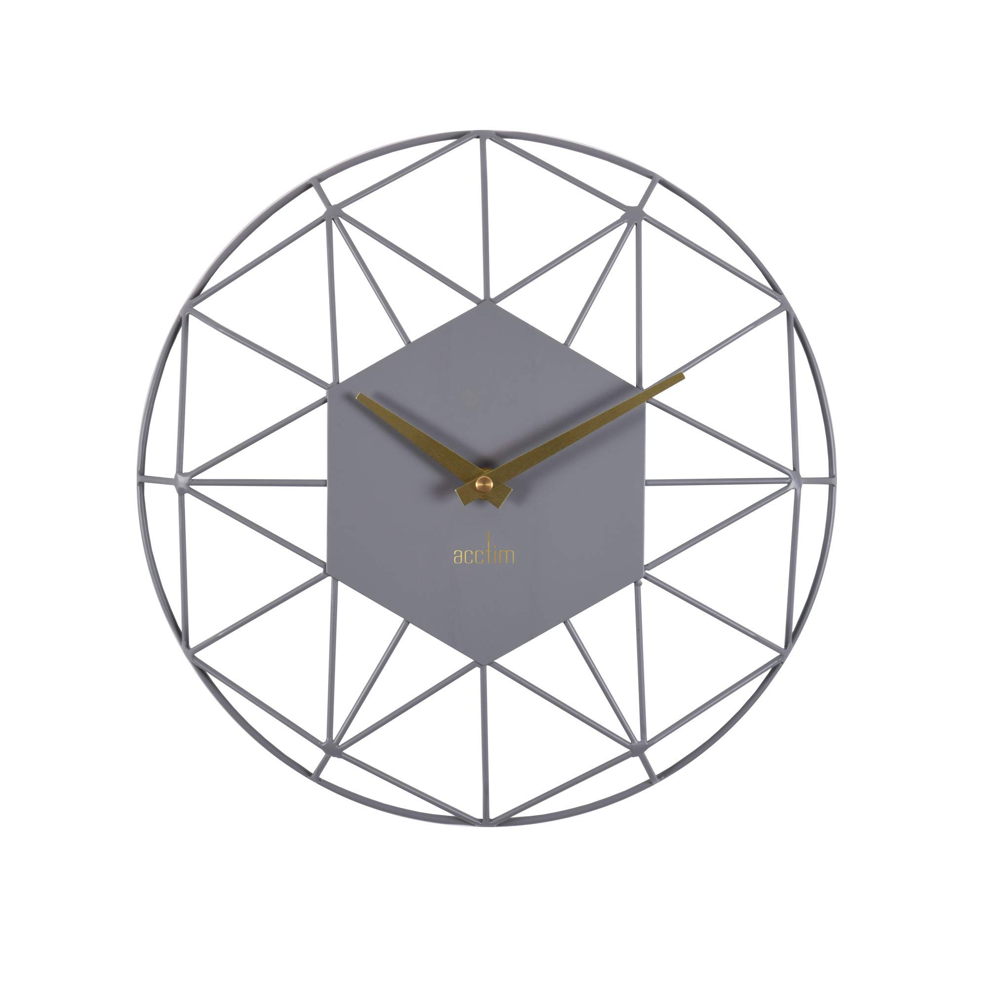 Acctim 29577 Alva quartz wall clock with Grey Owl surround