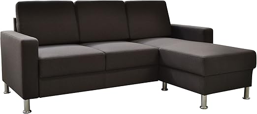 Alinéa Unoo Canapé Dangle Réversible En Tissu Gris Gris