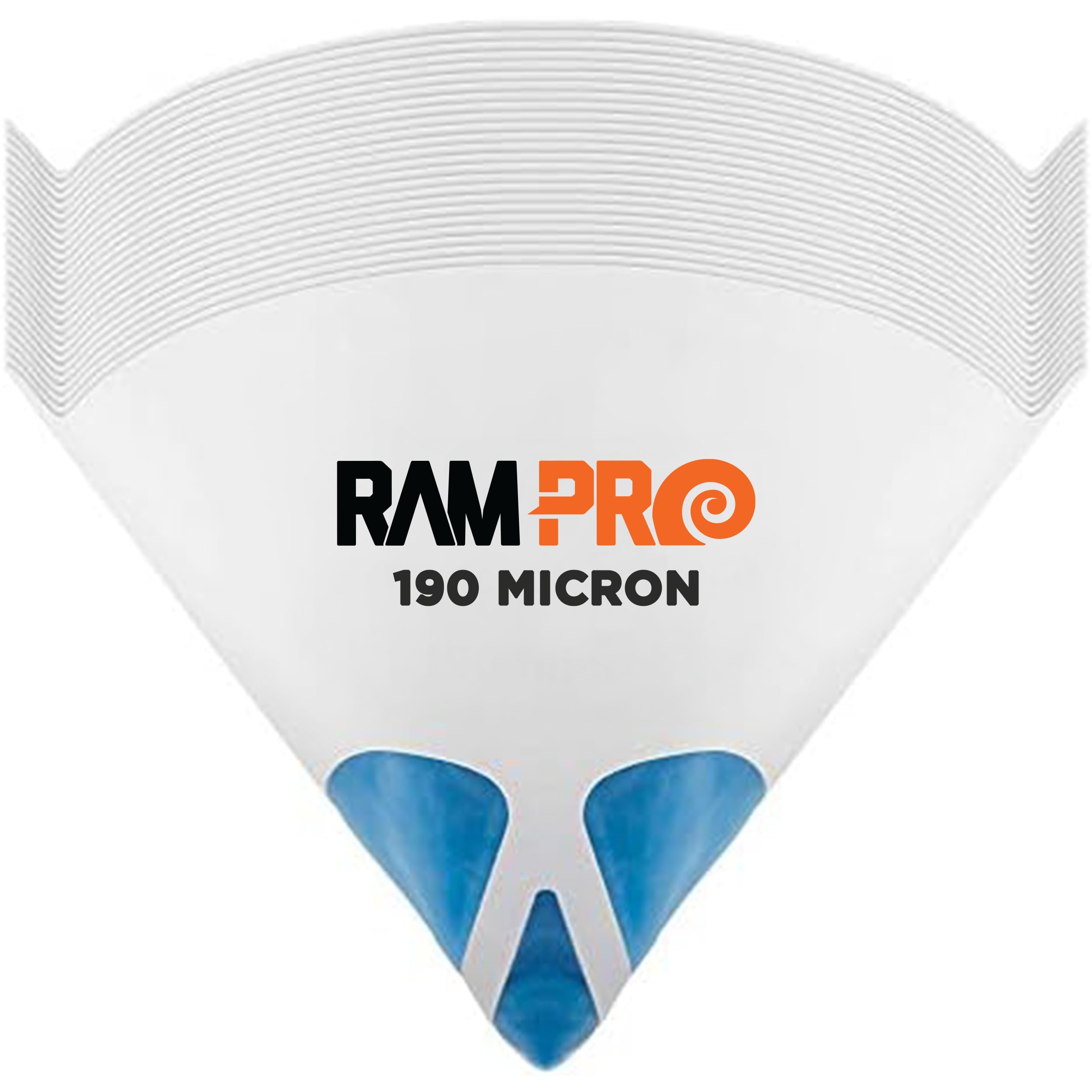 50 Paint Micron Paper Strainer, Filter Tip Cone Shaped Fine 190 Mesh Nylon Funnel W/Hooks - Premium Grade Disposable - Use Automotive, Spray Guns, Arts & Crafts, Hobby & Painting Projects
