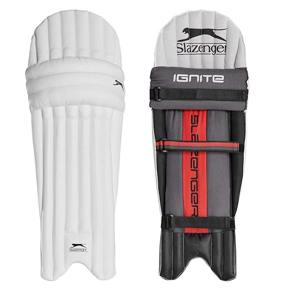 Slazenger Kids Ignite Cricket Pad Juniors White Junior Small Amazon.co