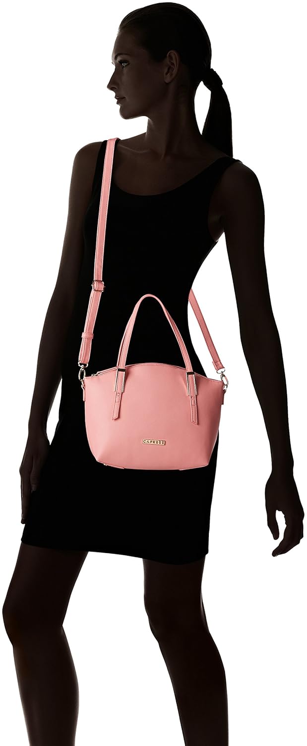 caprese livia women's satchel (pink) ()