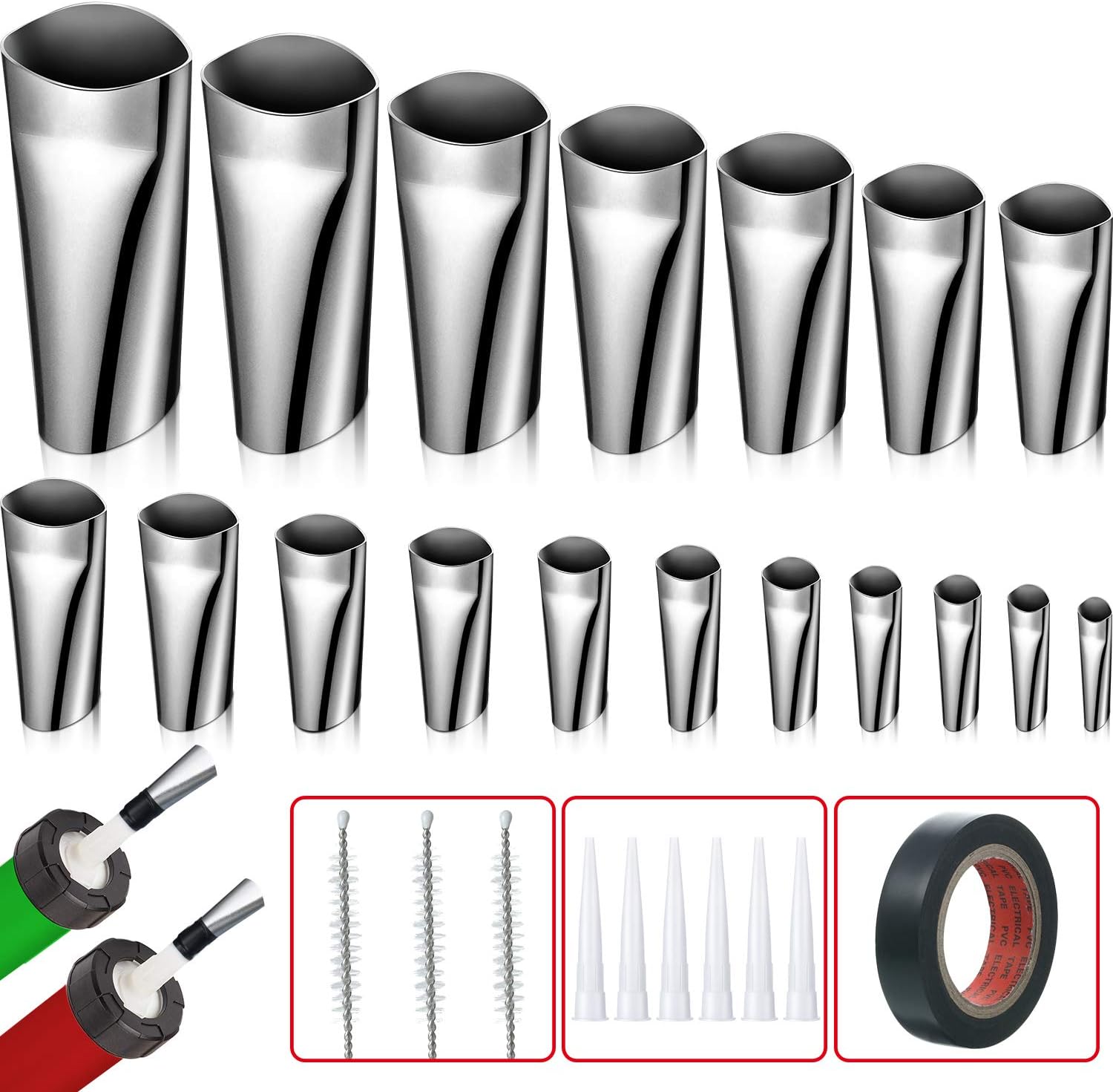 28 Pieces Caulking Finishing Tool with 18 Sizes Caulking Applicator