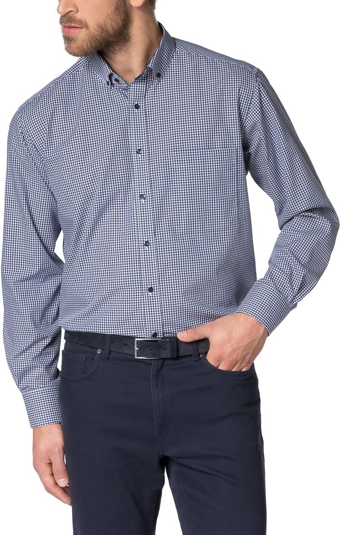 ETERNA long sleeve Shirt COMFORT FIT Poplin checked