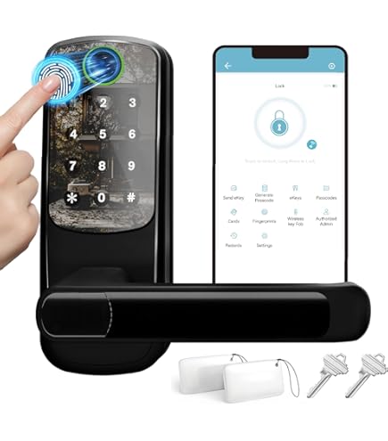 Poignée De Porte Intelligente Avec Application Intelligente/empreinte Digitale/carte IC/mot De