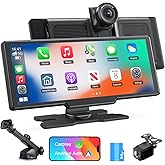 Avylet Wireless Portable Carplay Screen for Car, 4K Dash Cam,1080P Backup Camera,9.26 Inch Android Auto Carplay & Apple Car P