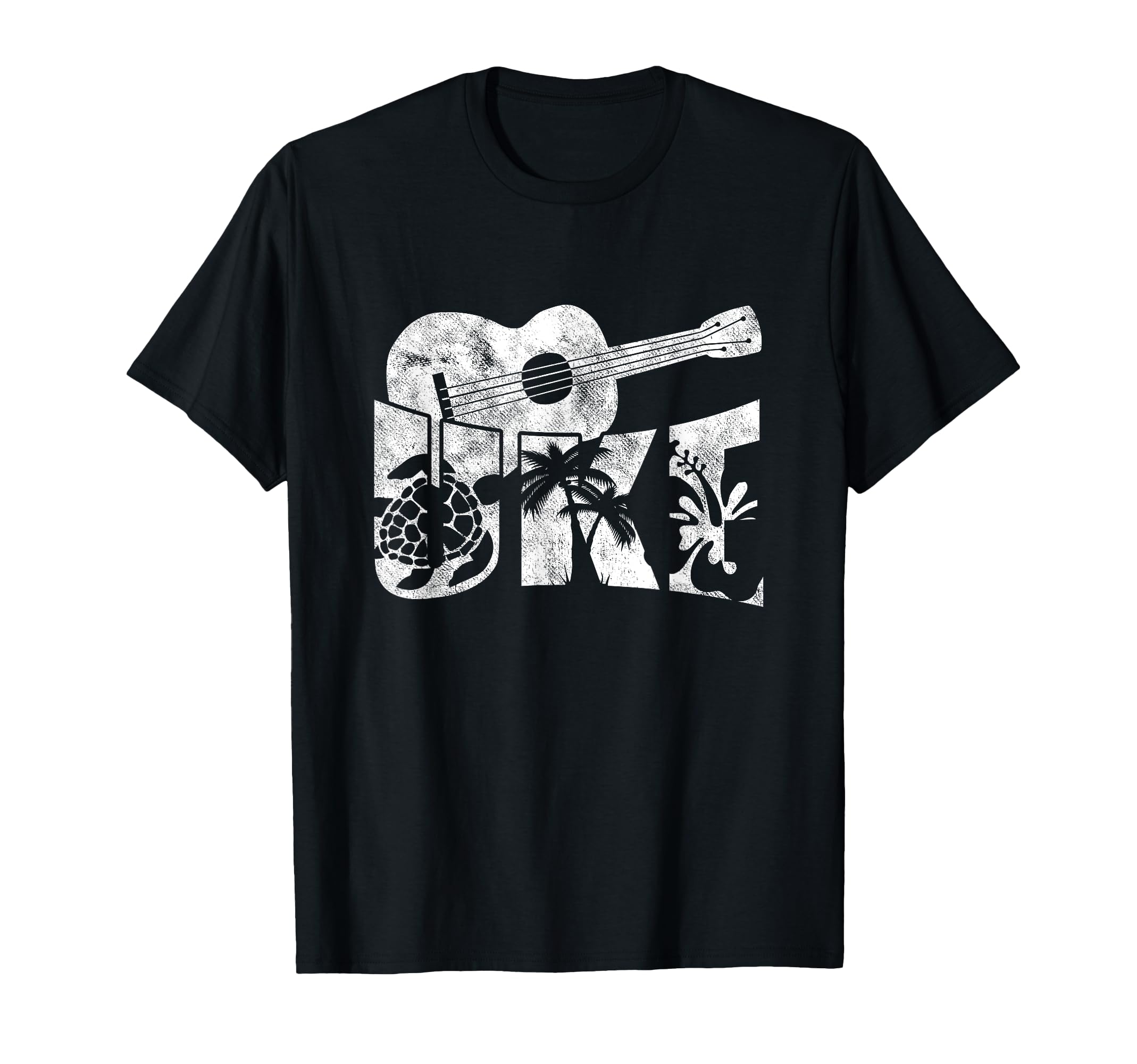 Uke Acoustic Hawaii Hawaiian Musician Aloha Guitar T-Shirt