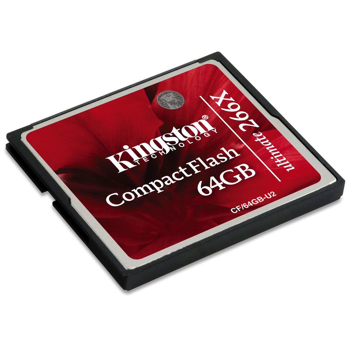 Kingston CF/64GB-U2 266 X 64 GB Ultimate Compact Flash Card, Black/Red