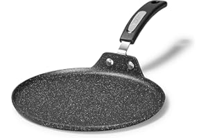 Starfrit The Rock 26cm (10") Non-Stick Multi Pan - Tawa - Durable Forged Aluminum - Induction Ready - Oven Safe - PFOA Free -