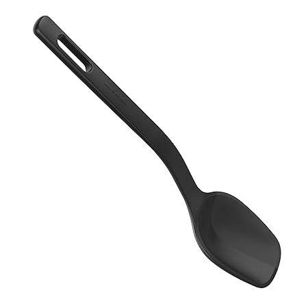 Fiskars Kochlöffel, Länge: 29 cm, Kunststoff/Silikon, Functional Form, Schwarz, 1014435