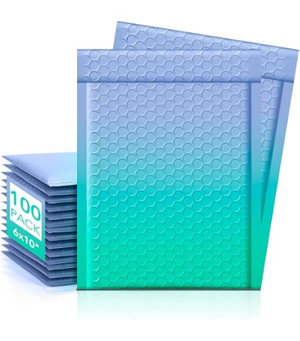 Metronic Bubble Mailers 6x10 Inch 100 Pack Seychelles