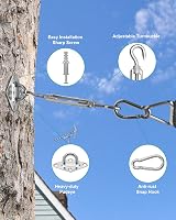 Morzejar Shade Sail Hardware Kit 5" 304 Stainless Steel Fixing Set view 5