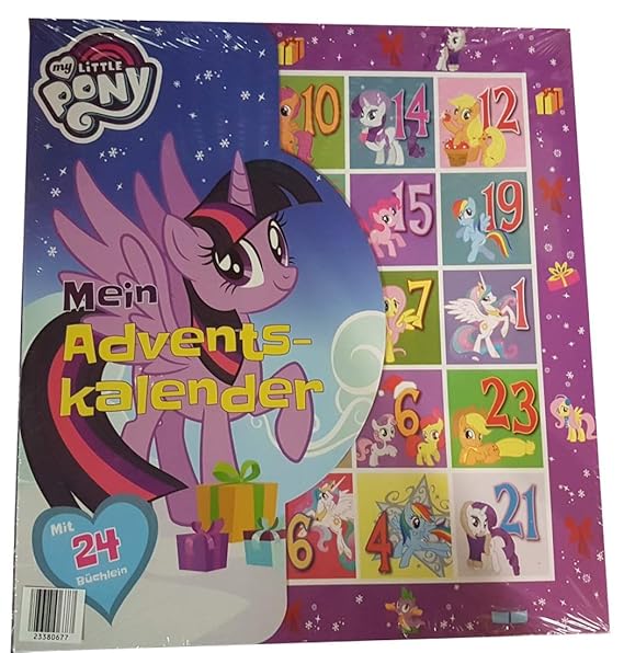 Aldi Adventskalender **My Little Pony** mit 24 Büchlein + Skubbare zum Wegpacken und Sammeln