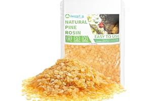 Suooydoy Premium Pine Rosin 1.1lb Natural Pine Resin for Beeswax Wraps Food Grade Good Grip and Performance Ideal for Baseball Softball Tennis Rodeo and Rough Stock Bucking