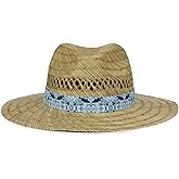 Safari Straw Sun Hat, Wide Brim Beach Hat for Men & Women, One Size