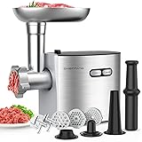 CHEFFANO Meat Grinder, 2600W Max Stainless Steel