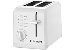 Cuisinart 2-Slice Toaster, Compact, White, CPT-122