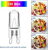 SCNNC G9 Halogen Bulbs 230V 33W Dimmable 460LM 2700K 360° 10 Pack view 4