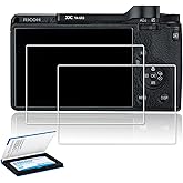 JJC 2 Pack Glass Screen Protector Compatible for Ricoh GR III GRIIIx GR3x GRIII GR3, Anti-Fingerprint Anti-Scratch Water-Resi