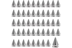 Spike and Studs Kit 100pcs Spikes Studs for Clothing Cone Leather Rivets Screwback Screw Rivet for Fabric Leather Work 7×10mm