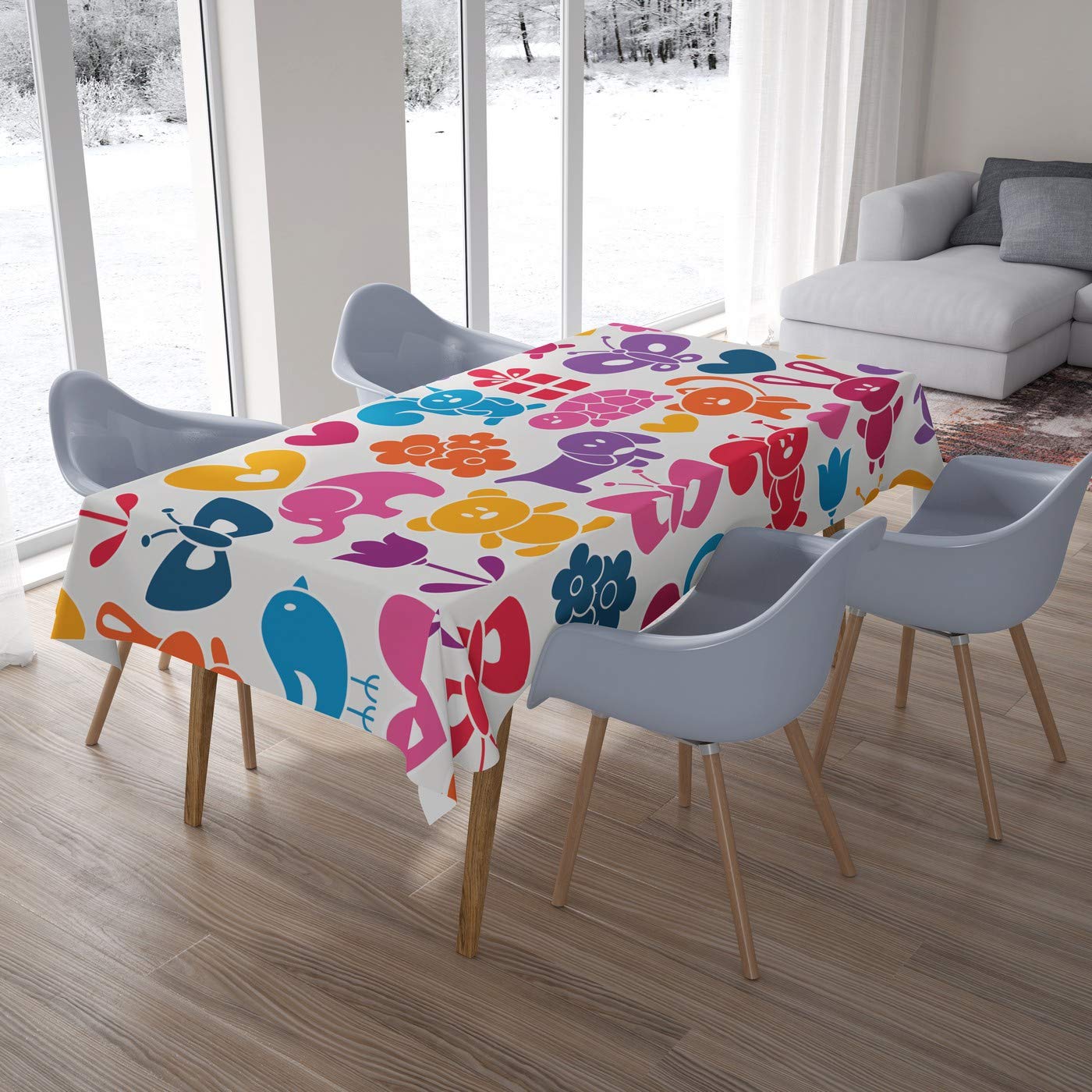 Bonamaison Kitchen Decoration, Tablecloth, 140cm x 200cm - Designed and Manufactured in Turkey
