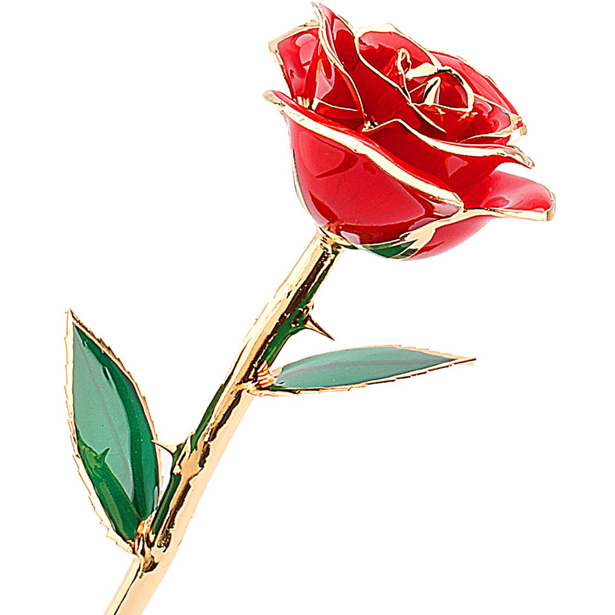 ZJchao Valentine's Day Rose 24 Carat Preserved Roses, Naturalness Will Be Preserved Forever Red