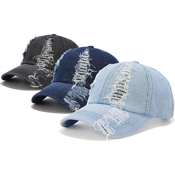New Distressed Blue Baseball Cap with Blondie, Adjustable. vintage distressed baseball cap featuring a - Temu Saudi Arabia main image 2