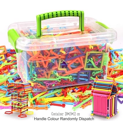 JIAHG Kinder Bausteine Spielzeug DIY Lernspielzeug Steckspiel Stecksteine Steckbausteine Gebäude Spielzeug Konstruktion Blöck