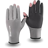 Riverruns Neoprene Fishing Gloves, Cold Weather Warm Winter Gloves for Ice Fishing, Photography, Hunting, Outdoor Sports