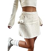 MakeMeChic Women's Knit Mini Skirt High Waist A Line Short Skirts