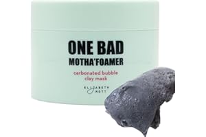 Elizabeth Mott Carbonated Bubble Detox Clay Mask – Korean Skincare for Deep Pore Cleansing, Acne, Blackheads & Oil Control – Charcoal Face Mask for Breakouts & Smooth Skin – Cruelty-Free, 3.53 oz