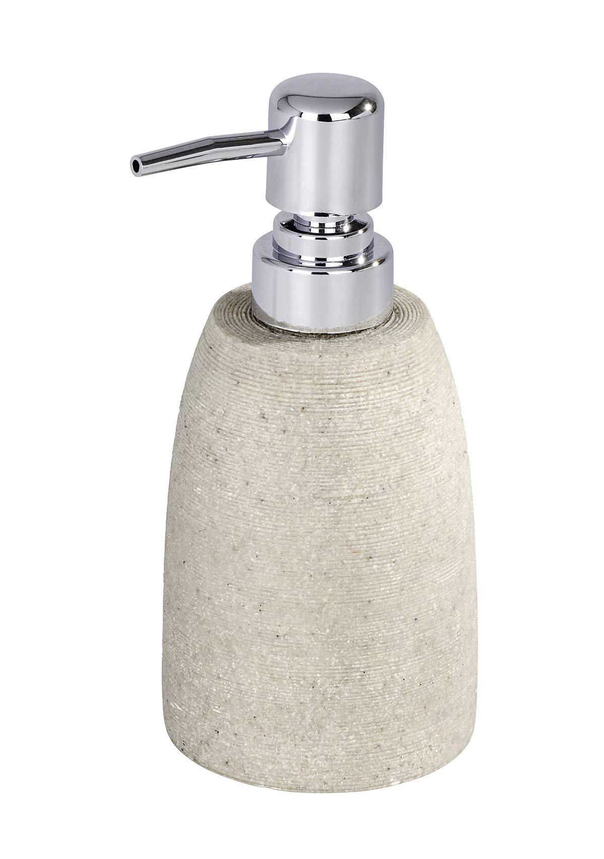 WENKOSoap dispenser Goa in beige, Polyresin, 7.4 x 9 x 16 cm