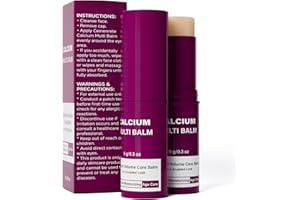 MOCKGVY Calcium Balm Stick, Calcium Volume Multi Balm, 2pc All-in-One Moisturizing Stick for Face Eye and Neck, Hydrating Primer with Collagen for Makeup Base and Skin Care