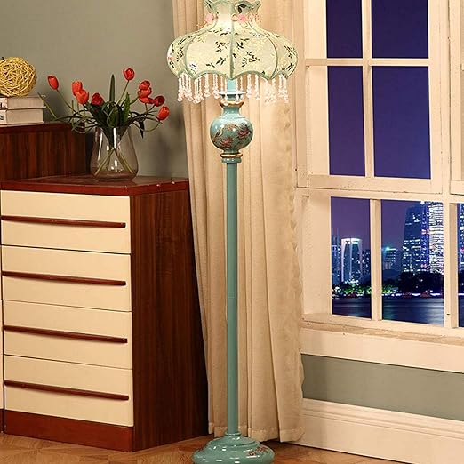 WEHOLY Stehlampen - Europäische Pastorale Stehlampe, ferngesteuerte