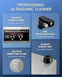 CREWORKS Ultrasonic Cleaner with Heater and
