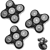 Balder Pro Replacement Head Compatible with Remington Balder Pro Head XR7000 XR1500 XR1501,5 Dual Track Shaver Heads Compatible with Remington Shaver Replacement Blade,3 Pack